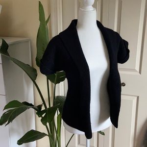 Banana Republic short sleeve cardigan, merino wool